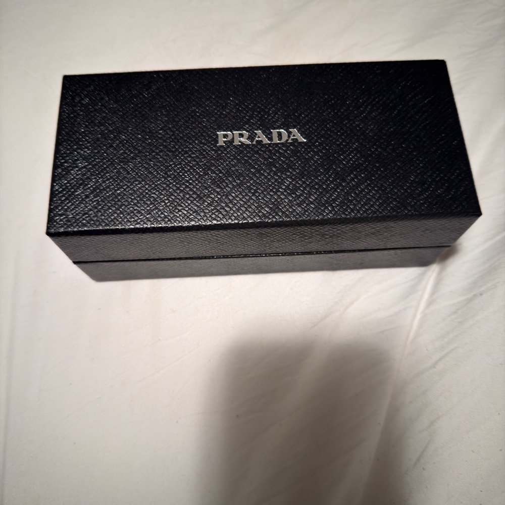 Prada Black Leather Men's Sunglasses Box